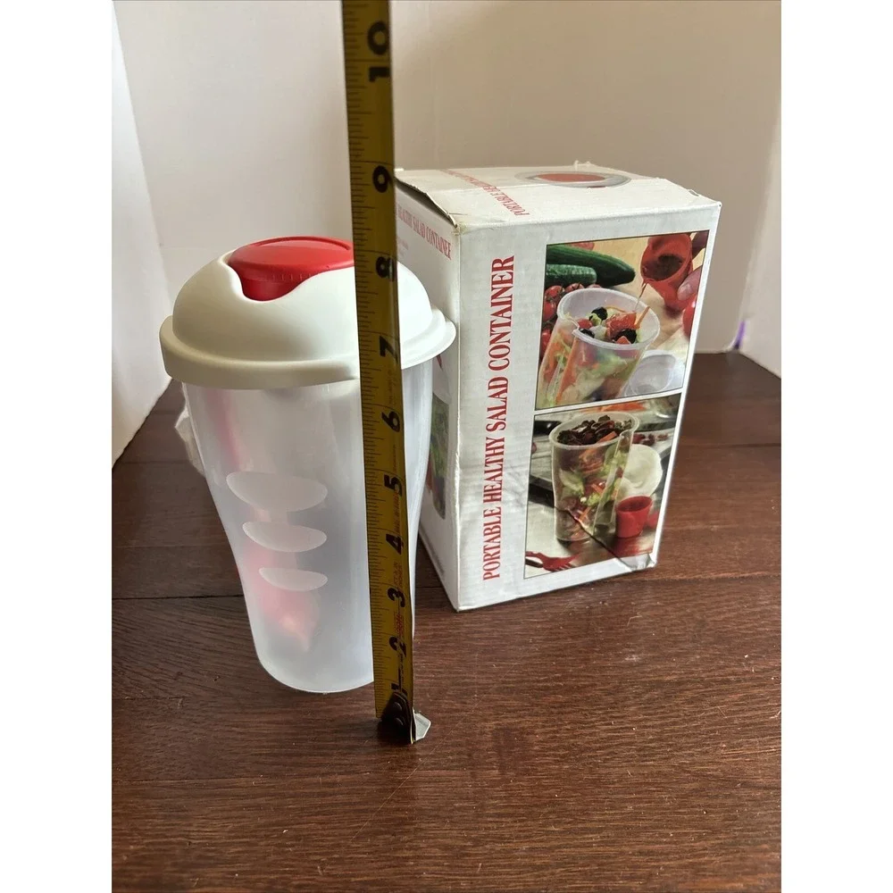 Portable Healthy Food Salad Storage On-the-Go Container‎ BPA Free
